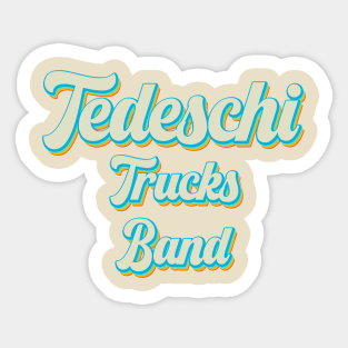 vintage color tedeschi trucks Sticker